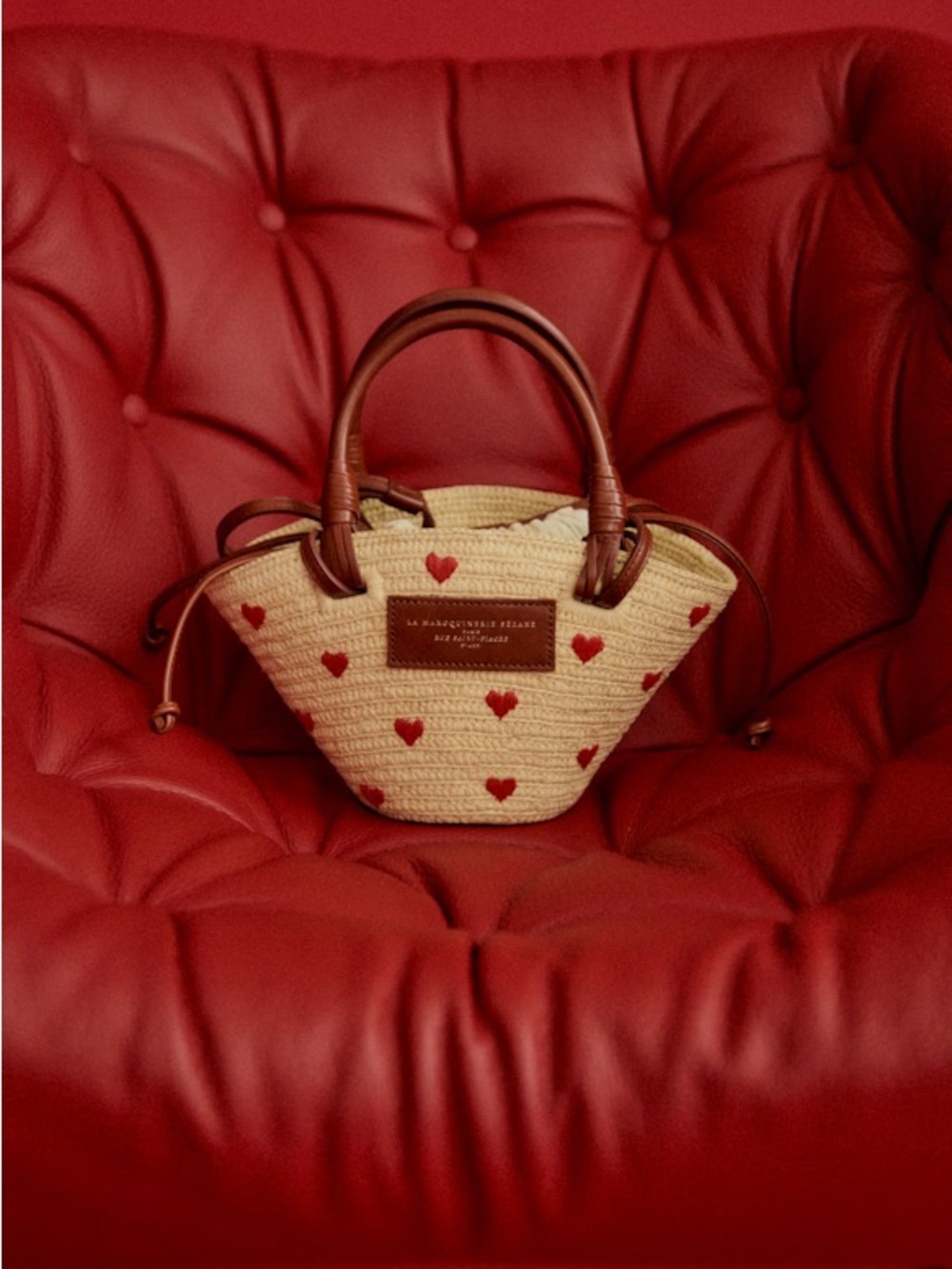 NWOT SÉZANE JUSTINE MINI BASKET BAG - Picture 4 of 5